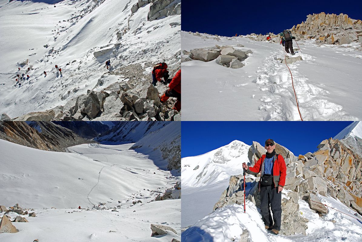 10 4 Climbing To The East Col, Jerome Ryan On Top Of East Col